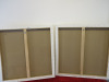 Pair of Original Abstract Acrylic on Canvas Artworks, Signed by Artist 'Sofie' in Browns, Creams & White. Size 70 x 70cm. - 5