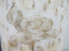 Pair of Original Mixed Media on Canvas Artwork, Signed by Artist 'Oilne' Titled 'Flowers Vanilla & Flowers Vanilla 2'. Size 40 x 40cm. - 4