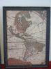 Pair of Framed & Glazed Old World Map Prints. Size 54 x 40cm. - 2