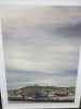 Andrea Jarvis Hamilton Artwork, Framed & Mounted of 'Small Scandinavian Town with Radar Domes' Signed by Artist Limited Edition 2/6. Overall Size 142 x 111cm. NOTE: Signs of damage to artwork as pictured/viewed. - 2
