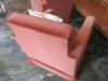 Pair of Designer O.H.Sjogren 'Julia Sundin' Red Velour Armchairs with Pair of Ivoel Frank Cushions. - 10