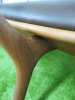 Cecotti Collezioni D.R.D.P (Double Dream of Spring) by Designer Roberto Lazzeroni, 2 Seater Bench Seat in Walnut with Leather Seat & Brass Centre Rest. 
NOTE: requires repair to back right frame as pictured. - 10