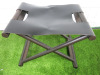 Christiane Liaigre 'Bazane Stool' in Dark Wood with Leather Seat. - 2