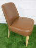 Antonio Citterio 'Maxalto Febo' B&B Italia Tan Leather Chair. - 3