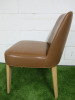 Antonio Citterio 'Maxalto Febo' B&B Italia Tan Leather Chair. - 6