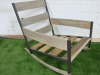 Roda Nap Rocking Armchair. Size H87 x 92 x 65cm. NOTE: no cushions. - 2