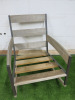 Roda Nap Rocking Armchair. Size H87 x 92 x 65cm. NOTE: no cushions. - 3