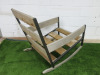 Roda Nap Rocking Armchair. Size H87 x 92 x 65cm. NOTE: no cushions. - 4