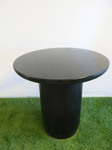 Gubi Moon Timber Lounge Table, Stained Black. Size H55 x Dia 60cm. RRP &pound;1300.