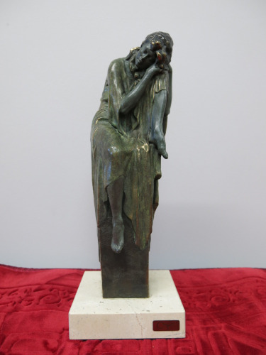 Bronze Limited Edition Statue of a Lady Sleeping (460/3999) Signed As Pictured. H35cm.