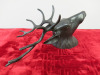 Bronze Wall Hung Deer's Head with Antlers. - 2