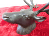 Bronze Wall Hung Deer's Head with Antlers. - 4