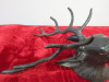 Bronze Wall Hung Deer's Head with Antlers. - 5