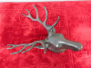 Bronze Wall Hung Deer's Head with Antlers. - 7