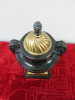 Laquered Brass Urn on Plynth. H39cm. - 2