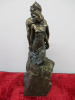 Paor Spanish Made Bronze Ornament of Man & Women & Rock. H43cm.