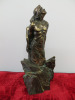 Paor Spanish Made Bronze Ornament of Man & Women & Rock. H43cm. - 3