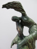 Bronze Dancer on Immitation Rock Plynth, Signed As Pictured. H30cm. - 2