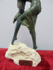 Bronze Dancer on Immitation Rock Plynth, Signed As Pictured. H30cm. - 3