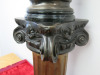Bronze Statue of Barefoot Lady Carrying Fruit Baskets of Grapes on Bronze Plynth. H133cm. - 7