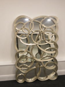 R.V.Astley Decorative Swirl Mirror. Size H150 x W100cm.