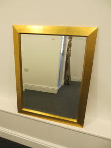 Ardengate Gold Framed Bevel Edged Mirror. Size 70 x 55cm.