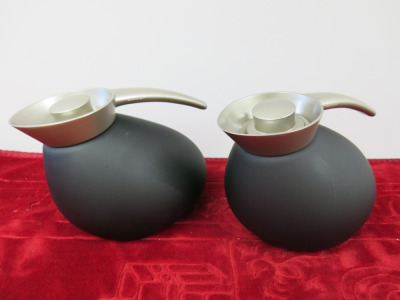 2 x Georg Jensen Insulated Quack Modern Coffee Pots.