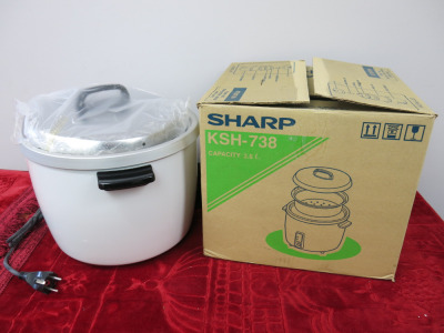 Boxed/Unused Sharp KSH-738, 3.8L Automatic Rice Cooker.