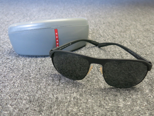 Pair of Prada SPS 60-18 Men's Sunglasses in Case.