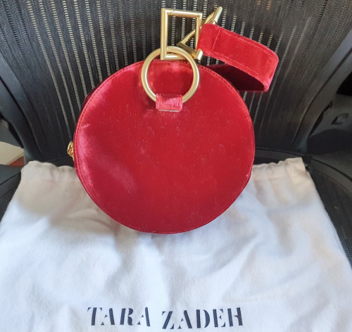 Tara Zadeh Azar Velvet Clutch Bracelet Bag.