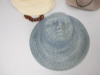 3 x Assorted Ladies Hat to Include: Straw Hat with Tortoise Shell Style Strap, Blue Weave Hat with Face & Wool Hat. - 2