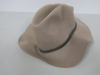 3 x Assorted Ladies Hat to Include: Straw Hat with Tortoise Shell Style Strap, Blue Weave Hat with Face & Wool Hat. - 8