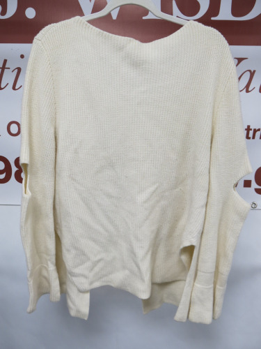 Stella McCartney Woollen Jumper in Cream with Open Back. Size Unknown.