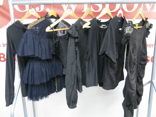 6 x Ladies Fashion Tops to Include: Catherine Malandrino Dress (Size 6), Osman London Dress (Size 10), Alala Hoody (Size M), Zara Long Sleeve Blouse (Size 30), All Access Vest (Size M), Mes Demmoiselles T-Shirt & Unknown Boob Tube.