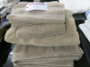 2 x The White Company Bath Towels, 1 x Hand Towel & 5 x Flannels in Light Brown. - 2