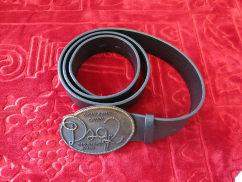 DSquared2 Black Leather Belt. 110cm.