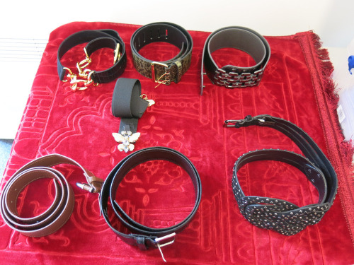 7 x Assorted Fashion Belts (As Viewed/Pictured).