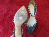 Pair of Jimmy Ch00 Black Ladies Shoes with Pearl Detail, Size 38 1/2. Lightly Worn. - 4