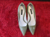 Pair of Dolce & Gabbana Ladies High Heel Shoes in Pale Green. Size 38. Lightly Worn.