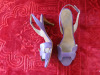 Pair of Hermes Ladies Shoes in Purple Leather. Size 38. Lightly Worn. - 3