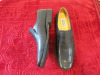 Pair of Manz Black Slip On Shoes. Size 13 1/2. Appear New/Unworn. - 3