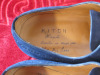 Pair of Kiton Hand Made Shoes in Blue Suede, Size 13. Lightly Worn. - 2