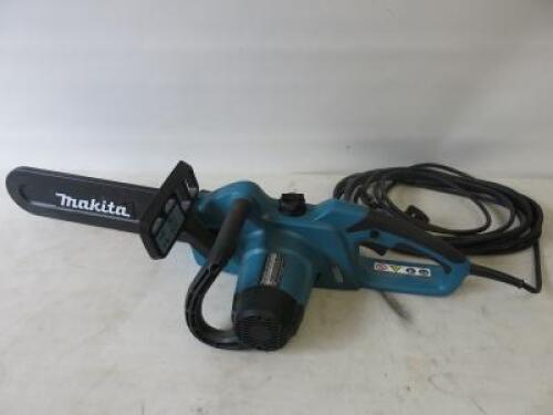 Makita Electric Chain Saw, Model UC3541A, Year 2014