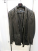 Georgio Armani Black Soft Lamb Skin Jacket with Viscos Lining, Size 56.