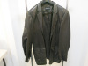 Georgio Armani Black Soft Lamb Skin Jacket with Viscos Lining, Size 56. - 5