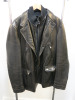 Corneliani ID Black Soft Lamb Skin Gentleman's Bomber Style Jacket with Detachable Lining. Size 56.