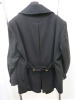 Gucci Black Wool Overcoat with Gold Coloured Buttons. - 5