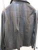 Angelo Gallason Snakeskin Men's Jacket with Embroidered Blue Silk Lining. - 7