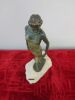 Bronze Statue of Lady on Stone Plynth. H35cm. - 3