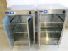 2 x Victor 2 Door Stainless Steel Heating/Hot Cupboards, Model HED30100. Size H90 x W56 x D57cm. - 3